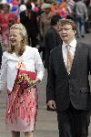 Scheveningen 30 april 2005
Koningin Beatrix in Scheveningen met familie.
Mabel Wisse Smit en Prins Friso