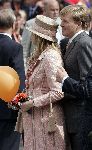 Scheveningen 30 april 2005
Koningin Beatrix in Scheveningen met familie.
Prins Willem Alexander en Maxima zwanger met hoed