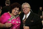 Amsterdam 13 april 2005
Premiere African Footprint in Pepsi stage.
Tony Tetro met Priscilla Jana (ambassadeur Zuid Africa)