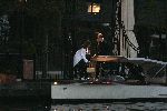Amsterdam 25 april 2005
Rebecca Loos gaat varen  op boot met vriendin