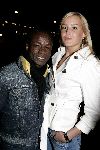 Amsterdam 11 april 2005
Feest op supperclub boot.
Regilio Tuur met vriendin