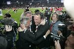 Eindhoven, 23 April 2005
Kampioenswedstrijd PSV-Vitesse, eindstand 3-0
Guus Hiddink Fred Rutten en Rene Eijkelkamp vieren feest
Persfotografen.