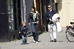 Amsterdam 23 april 2005
Soren Lerby verliefd met zijn vrouw Arlette en zoontje