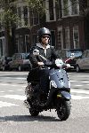 Amsterdam  24 april 2005
Thijs Romer op scooter Vespa