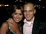 Amsterdam 10 april 2005
Feest op supperclub boot.
Valerie Zwikker en Sander Foppele met stekelhaar