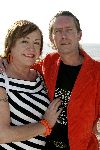 Bloemendaal 2 april 2005
Opening van strandtent vroeger.
Viola Holt  met man Peter