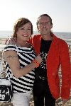 Bloemendaal 2 april 2005
Opening van strandtent vroeger.
Viola Holt  met man Peter
