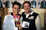 Volendam 22 april 2005
Presentatie dvd Jan Smit bij Old Dutch.
Jan Smit met Albert Verlinde