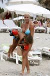 Ibiza 27 juli 2006
Angela Kluivert met haar zoons Justin en Ruben  op Ibiza.