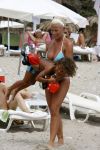 Ibiza 27 juli 2006
Angela Kluivert met haar zoons Justin en Ruben  op Ibiza.