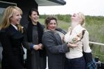 Muiderberg 31 mei 2006
Linda de Mol, Annette Malherbe Tjitske Reidinga  en Susan Visser  (Gooische vrouwen)op woonark in natuurreservaat Naardermeer tegen aanleg A6
Peter Smulders bv