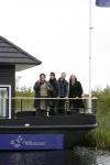 Muiderberg 31 mei 2006
Linda de Mol, Annette Malherbe Tjitske Reidinga  en Susan Visser  (Gooische vrouwen)op woonark in natuurreservaat Naardermeer tegen aanleg A6
Peter Smulders bv
