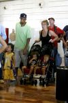 Barcelona 30 juli 2006
Anouk zangeres met haar man Remon Stotijn (postman) en Benjahmin Elijah enPhoenix op vlieveld Barcelona.