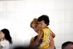 Barcelona 30 juli 2006
Anouk zangeres met haar man Remon Stotijn (postman) en Benjahmin Elijah enPhoenix op vlieveld Barcelona.