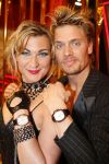 Hilversum 13 mei 2006
Finale Dancing with the stars.
Winston Post  geeft barbara de Loor een horloge
Peter Smulders bv