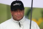 Zandvoort, 10 augustus 2006
KLM Dutch open golf 2006 Op de Kennemer golfclub
Constantino Rocca wachtend in de hevige regenval op de eerste dag