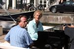 Amsterdam, 12 Juli 2006 Amsterdamse grachten.
Opnames nieuw programma 