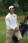 Halfweg, 4 Augustus 2006
Eerste ronde NK Strokeplay Heren op golfbaan 
David v d Dungen