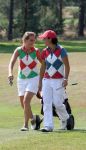 Molenschot, 22 Juli 2006
Golfclub Toxandria, Internationaal Golftoernooi Riverwoods 
Dewi Claire Schreefel met haar caddy