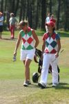 Molenschot, 22 Juli 2006
Golfclub Toxandria, Internationaal Golftoernooi Riverwoods 
Dewi Claire Schreefel met haar caddy