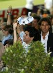 Frankfurt 21 juni 2006
Nederland tegen Argentinie tijdens de wk 2006 in duitsland.
Diego Maradona