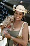 Amsterdam 16 juli 2006
OPening honden spa in het hilton hotel
Donna Lynton met hoed en hond