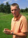 Halfweg, 5 Augustus 2006
Tweede ronde NK Strokeplay Heren op golfbaan 
Floris de Vries met zijn nieuwe kapsel