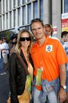 Frankfurt, 21 Juni 2006 3e wedstrijd in de poule tussen Nederland-Argentinie, eindstand 0-0
Frank de Boer met zijn vrouw
© Foto Peter Smulders BV