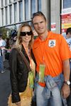 Rankfurt 21 juni 2006
Nederland Argentinie op wk voetbal in duitsland.
Frank de Boer met zijn vrouw