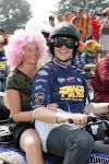Lichtenvoorde 23 juli 2006
De zwarte cross met diverse BN ers.
Gijs Staverman met achterop Astrid de Jong