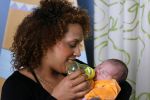 Diemen 21 mei 2006
Glennis Grace met haar vriend Moos en hun zoon Anthony Shane.