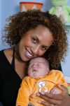 Diemen 21 mei 2006
Glennis Grace met haar vriend Moos en hun zoon Anthony Shane.