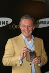 Amsterdam, 12 Juli 2006
Presentatie nieuw GSM Toestel type van Samsung X820 i.s.m. met Oger.  Huub Stapel