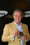 Amsterdam, 12 Juli 2006
Presentatie nieuw GSM Toestel type van Samsung X820 i.s.m. met Oger.  Huub Stapel