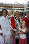 Amsterdam 15 juli 2006
Premiere K3 in pathe arena.
Irene Moors met man en kinderen