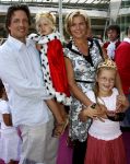 Amsterdam 15 juli 2006
Premiere K3 in pathe arena.
Irene Moors met man en kinderen