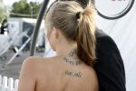 Amsterdam 14 juli 2006
Premiere Cirque du Soleil Alegria.
Vriendin Jelle Klaassen Puck met tatoeage