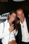 Amsterdam, 12 Juli 2006
Presentatie nieuw GSM Toestel type van Samsung X820 i.s.m. met Oger.  Jeroen v d Mast met Wendy Dubbelt