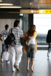 Schiphol 22 juni 2006
John de Wolf brengt zijn nieuwe vriendin Rebecca Loos naar het vliegveld.
Peter Smulders bv