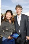 Amsterdam 14 juli 2006
Premiere Cirque du Soleil Alegria.
Josefine v Asdonk met een vriend