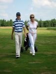 Halfweg, 5 Augustus 2006
Tweede ronde NK Strokeplay Heren op golfbaan 
Junior Smulders met zijn moeder Ingeborg Smulders als caddy