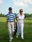 Halfweg, 5 Augustus 2006
Tweede ronde NK Strokeplay Heren op golfbaan 
Junior Smulders met zijn moeder als caddy