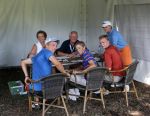 Molenschot, 22 Juli 2006
Golfclub Toxandria, Internationaal Golftoernooi Riverwoods 
Junior Smulders samen met Floris de Vries en Jurrian v d Vaart bij de controle van hun scorekaarten