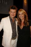 Hilversum 24 juli 2006
Najaarspresentatie van talpa.
Linda de Mol met Beau v Erven Dorens