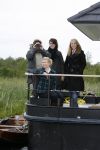 Muiderberg 31 mei 2006
Linda de Mol, Annette Malherbe Tjitske Reidinga  en Susan Visser  (Gooische vrouwen)op woonark in natuurreservaat Naardermeer tegen aanleg A6
Peter Smulders bv