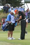 Zandvoort, 10 Augustus 2006
KLM Dutch open golf 2006
1e dag      Maarten Lafeber met zijn caddy