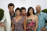 Hilversum 24 juli 2006
Najaarspresentatie Talpa. Cast man en het paard
Beau v Erven Doren metVivienne v d Assem Miryanna v Reeden Ruben v d Meer en Steye v dam