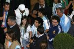 Frankfurt 21 juni 2006
Nederland tegen Argentinie tijdens de wk 2006 in duitsland.
Diego Maradona met dochter