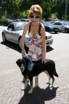 Amsterdam 16 juli 2006
OPening honden spa in het hilton hotel
Marijke Helwegen  met hond.