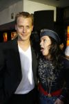 Amsterdam 20 augustus 2006
Premiere Step Up in pathe City in Amsterdam.
Marly v d Velde  steekt tong uit en Mark v Eeuwen
